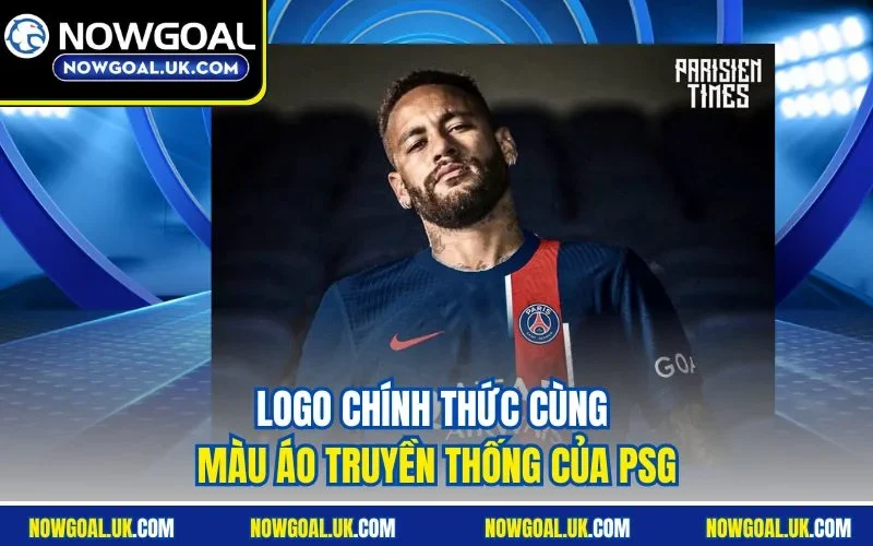 Logo chính thức cùng màu áo truyền thống của PSG